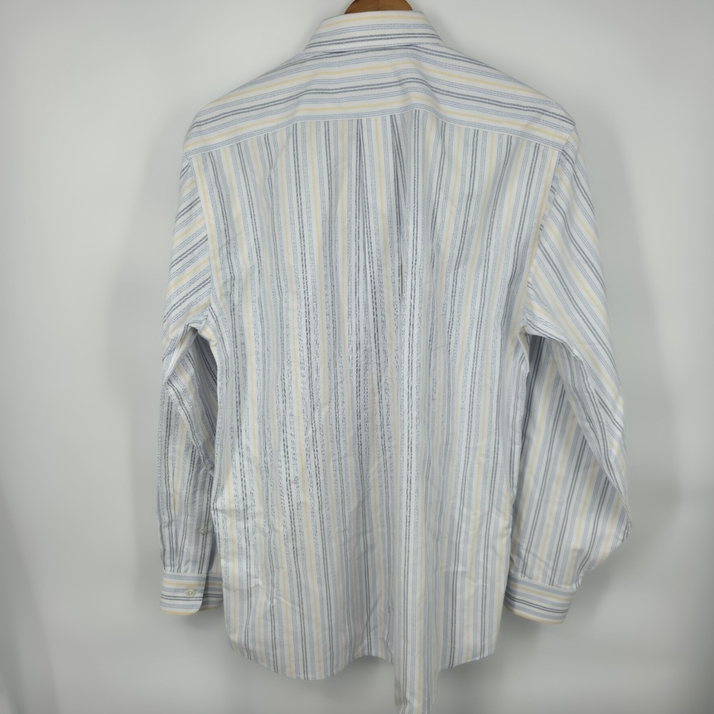 LL Bean Dress Shirt 15.5-34 Pinstripe Striped Button Down Wrinkle Resistant L/S - Picture 3 of 7